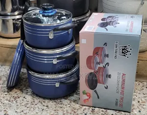 Blue Non Stick Cookware Saucepans