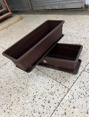 Plastic Coffee Brown Flower Vases