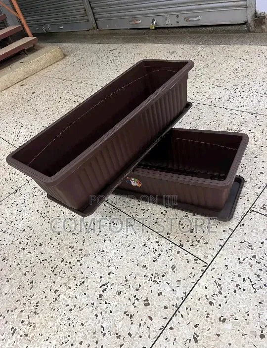 Plastic Coffee Brown Flower Vases