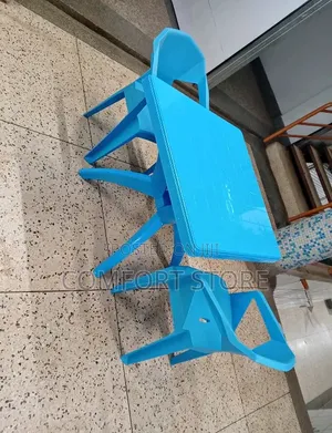 Squared Table and Two Chairs