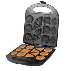 Cookies Maker, Mini Waffle Biscuit Maker, Make 4 Diff. Shaped Pancakes
