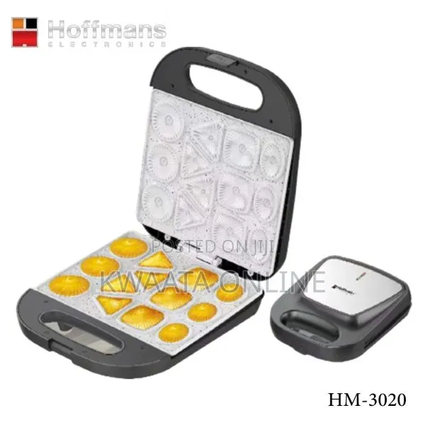 Cookies Maker, Mini Waffle Biscuit Maker, Make 4 Diff. Shaped Pancakes