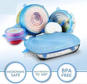 6 Super Stretch Silicon Lids