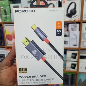 2m Woven Braided Usb-C to Hdmi Cable