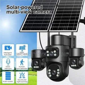 4 Lens Solar Powered Camera-Supports 4g Network - Aov - Hi Easy App