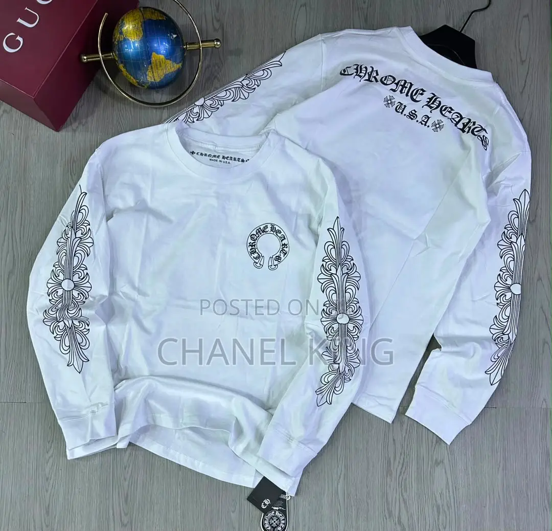 Chrome Hearts White Long-Sleeve Tee