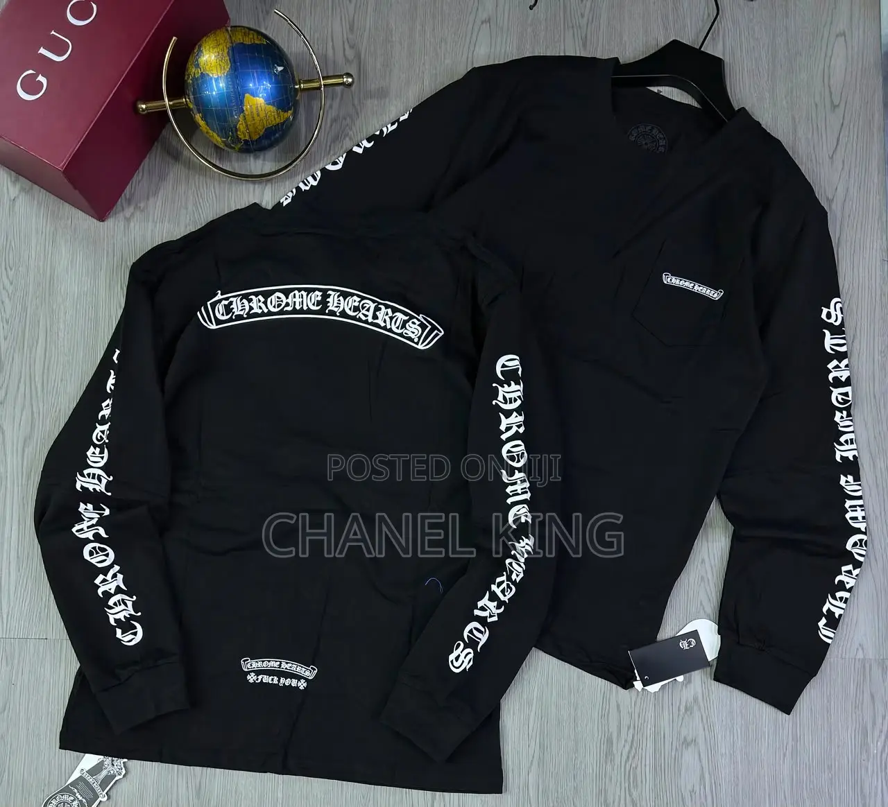 Chrome Hearts White Long-Sleeve Tee