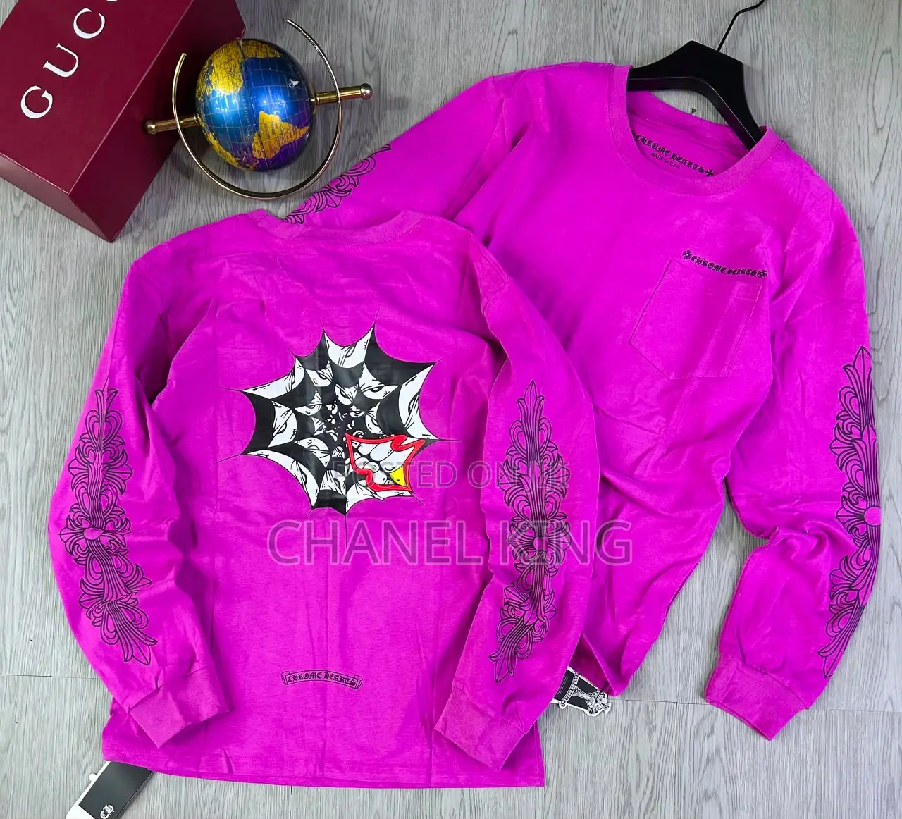 Chrome Hearts White Long-Sleeve Tee