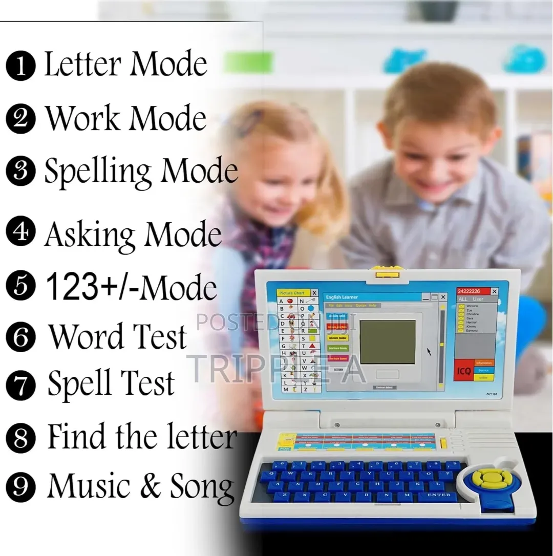 Portable Kids Educational Laptop Toy