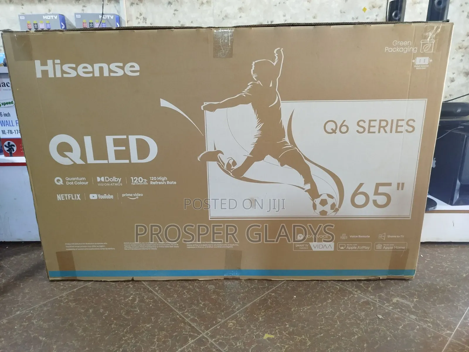 65 Hisense Qled Smart Uhd Digital Flat Screen Flameless.