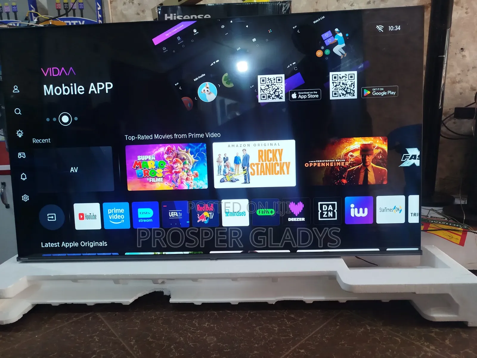 65 Hisense Qled Smart Uhd Digital Flat Screen Flameless.