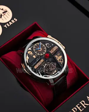 Original Fully Functioning Jacob Co Leather and Rubber Strap Watch