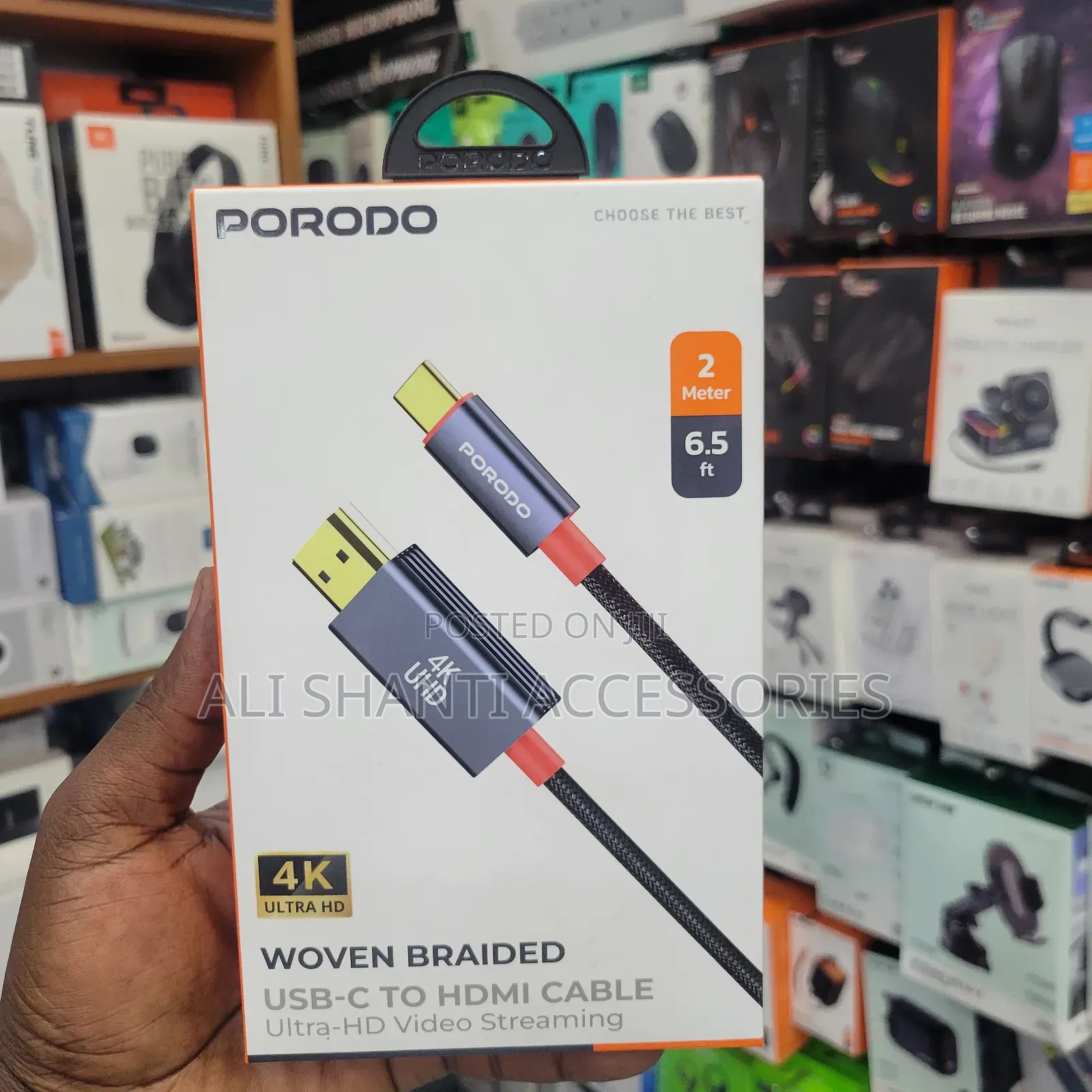 2m Woven Braided Usb-C to Hdmi Cable
