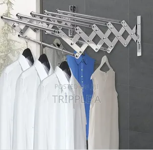 Wall Mounted Extendable Clothes Drying Pole