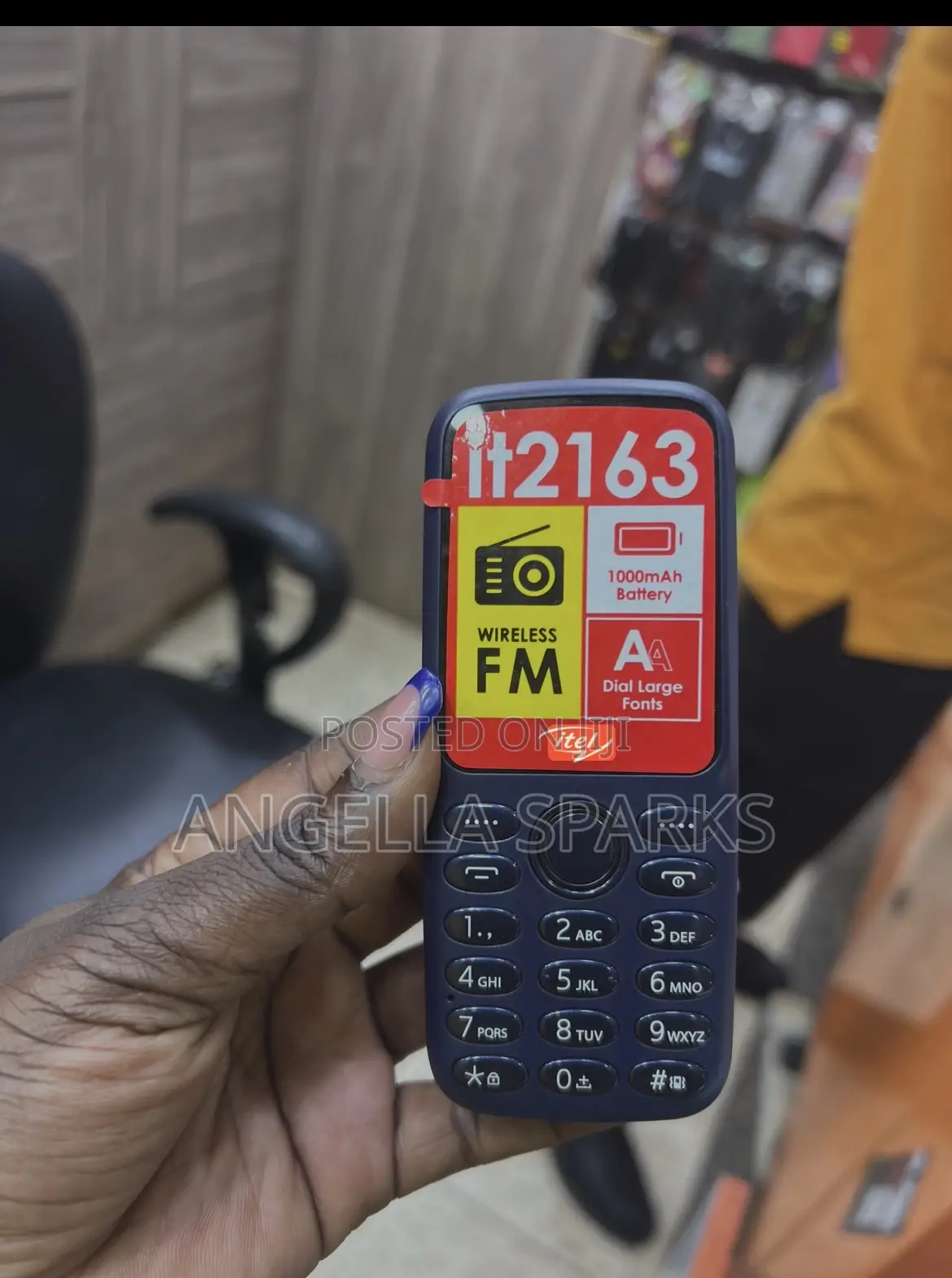 New Itel it2163 Black