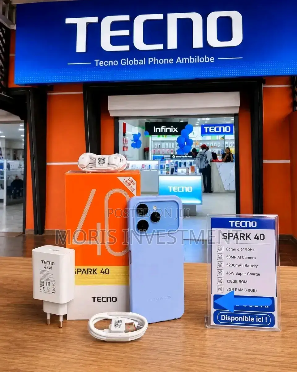 New Tecno Spark 40 256 GB Blue