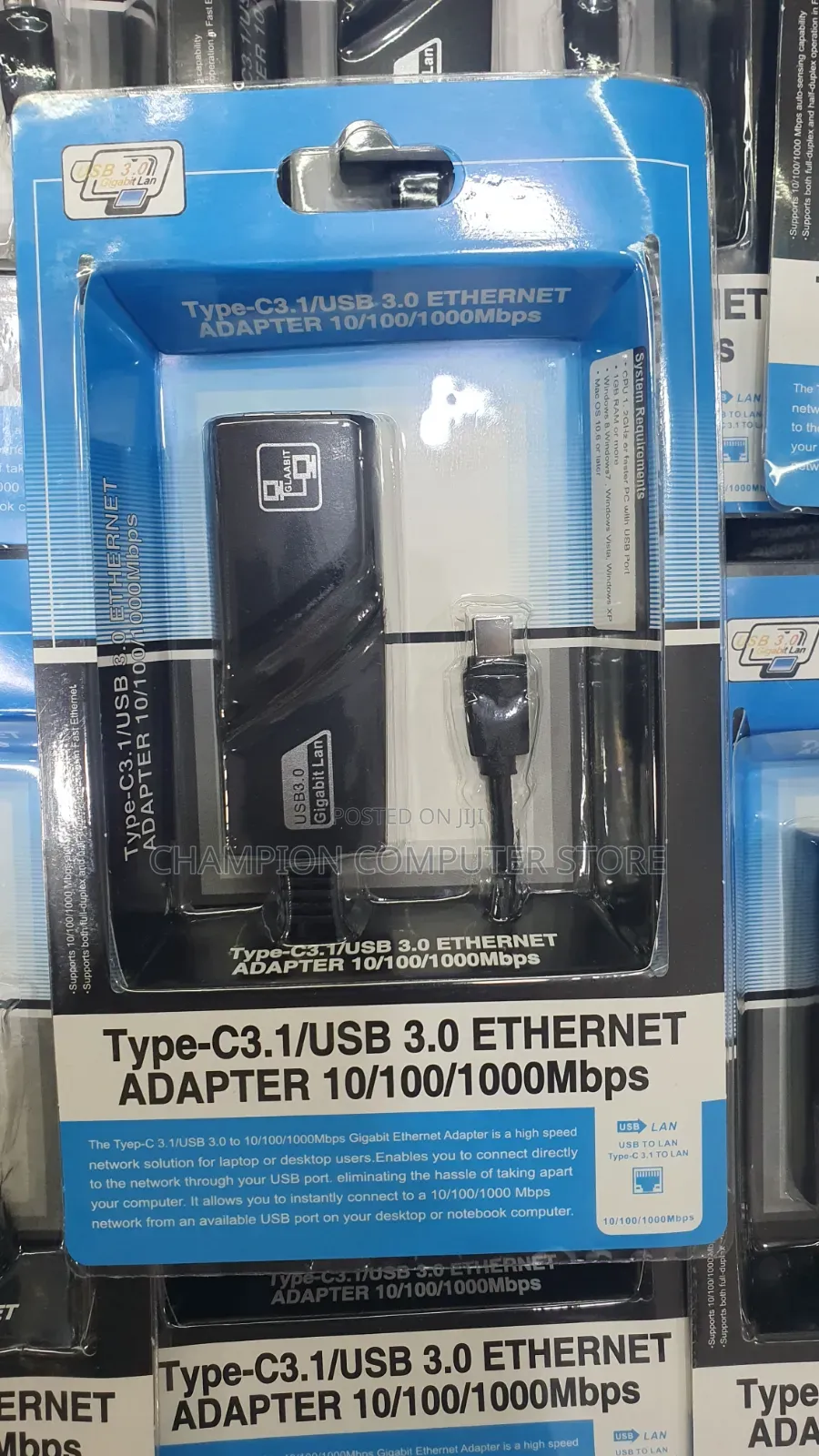 Usb-C to Rj45 Gigabit Ethernet Adapter – Usb 3.0 Rtl8153 Network Card