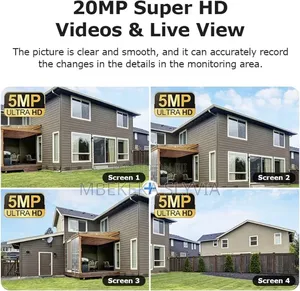 4g Aov Solar Camera 4lens 20mp Super Hd 24hour Surveillance