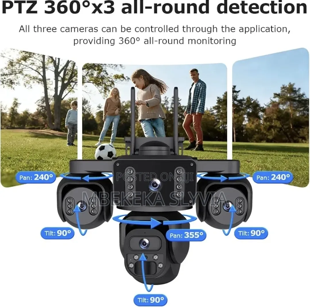 4g Aov Solar Camera 4lens 20mp Super Hd 24hour Surveillance