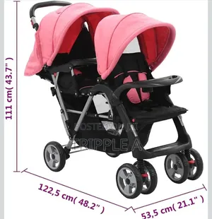 Foldable Twin Baby Double Stroller