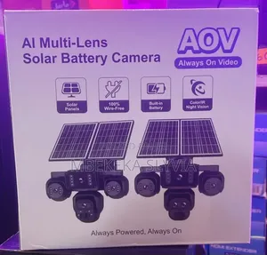4g Aov Solar Camera 4lens 20mp Super Hd 24hour Surveillance