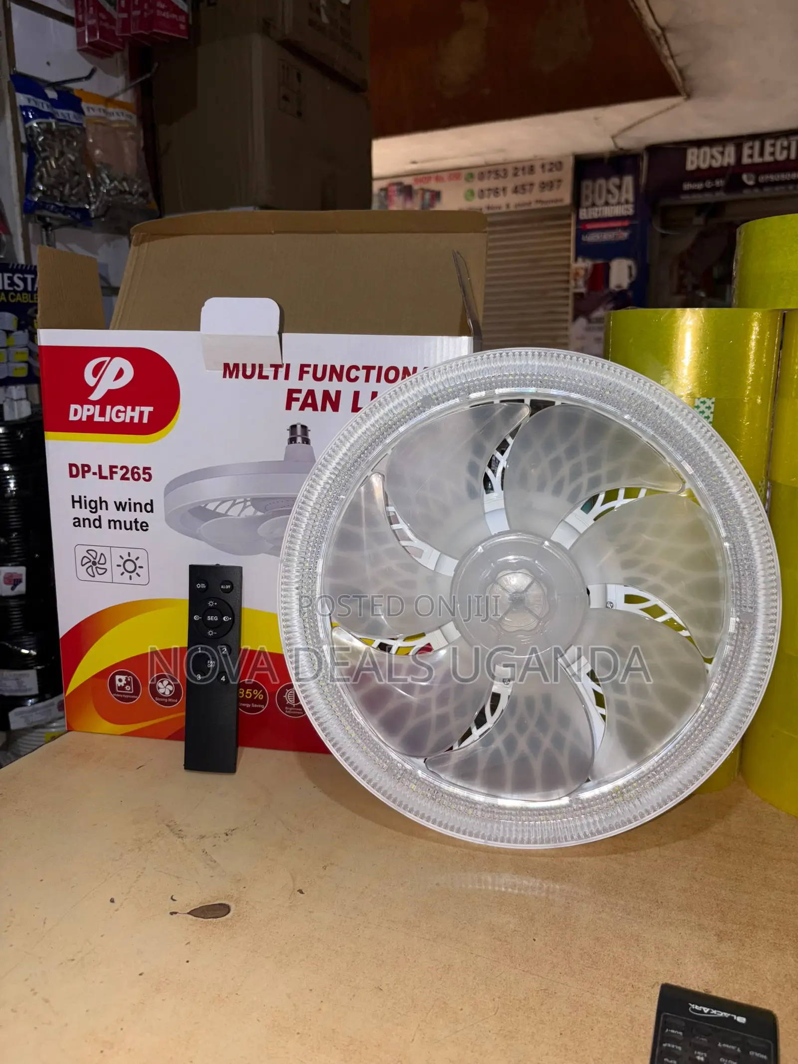 Dplight Led Fan Light Multifunction Ceiling Fan With Remote 3 Color