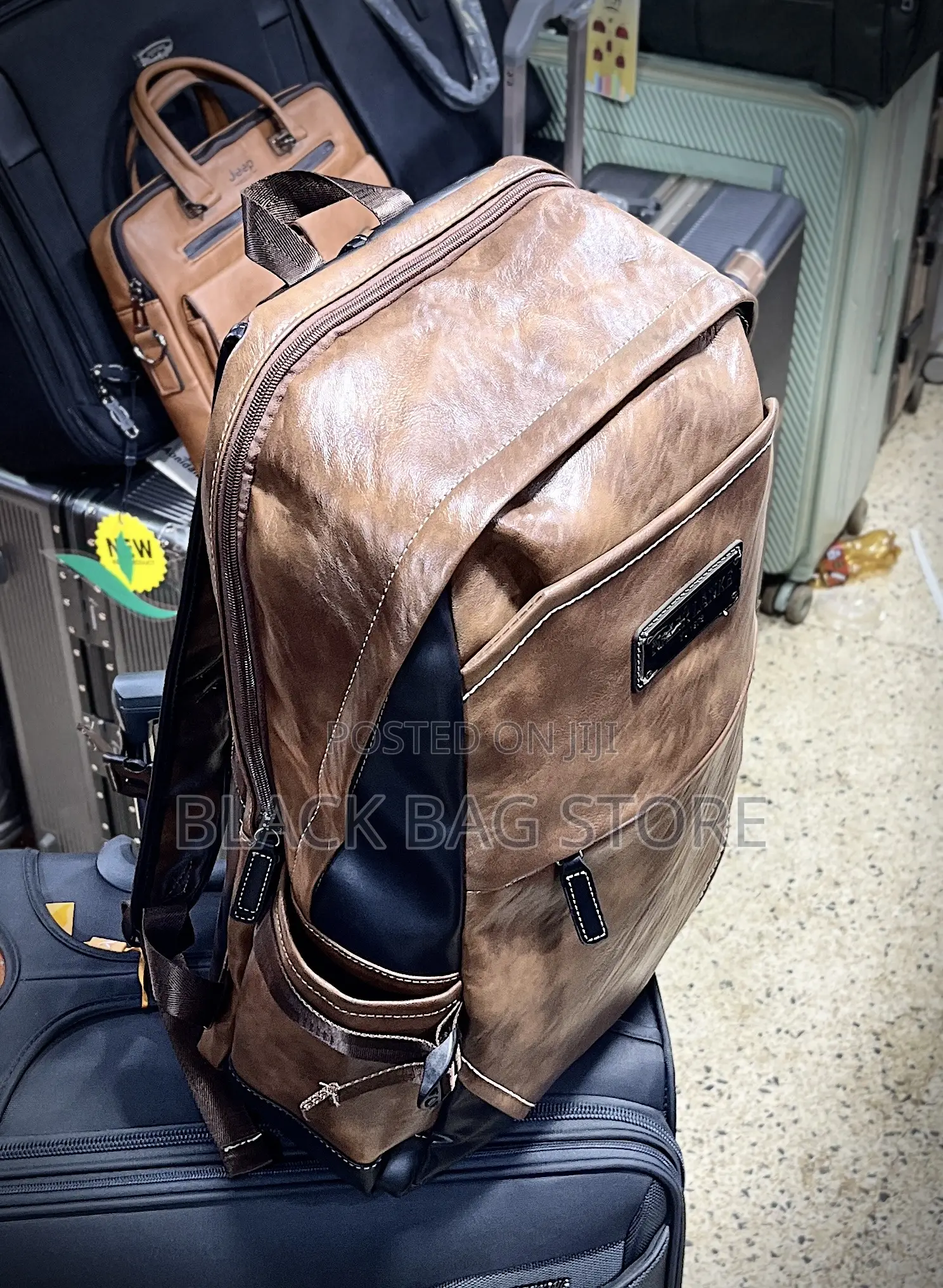 Designer Leather Backpack