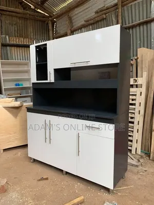 Side Board Black White in Hard Wood