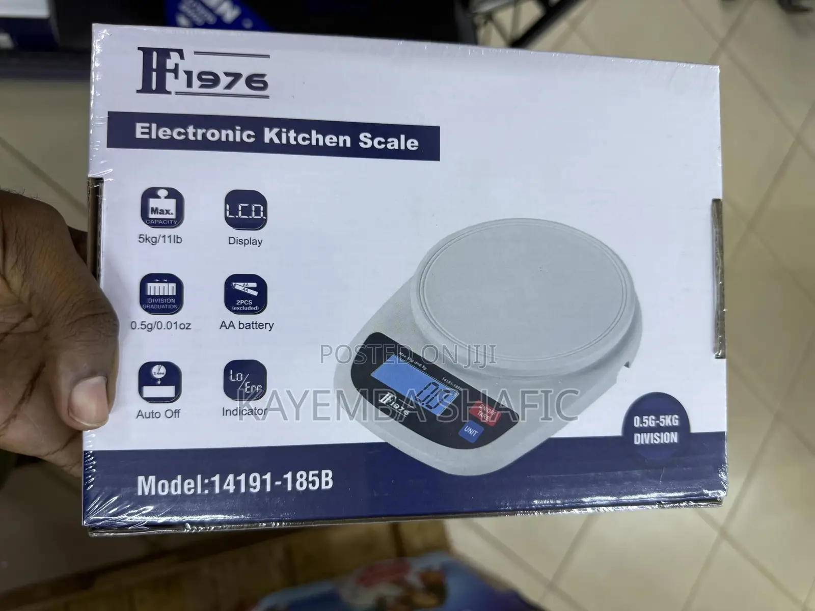 Brand New If1976 Digital Electronic Kitchen Scale (5kg/0.5g)