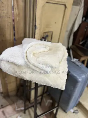 Textured Soft Blankets Off-White