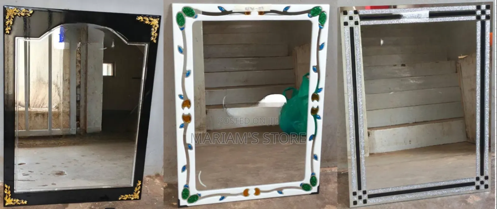 Inlaid Mirror Features Decorative Features