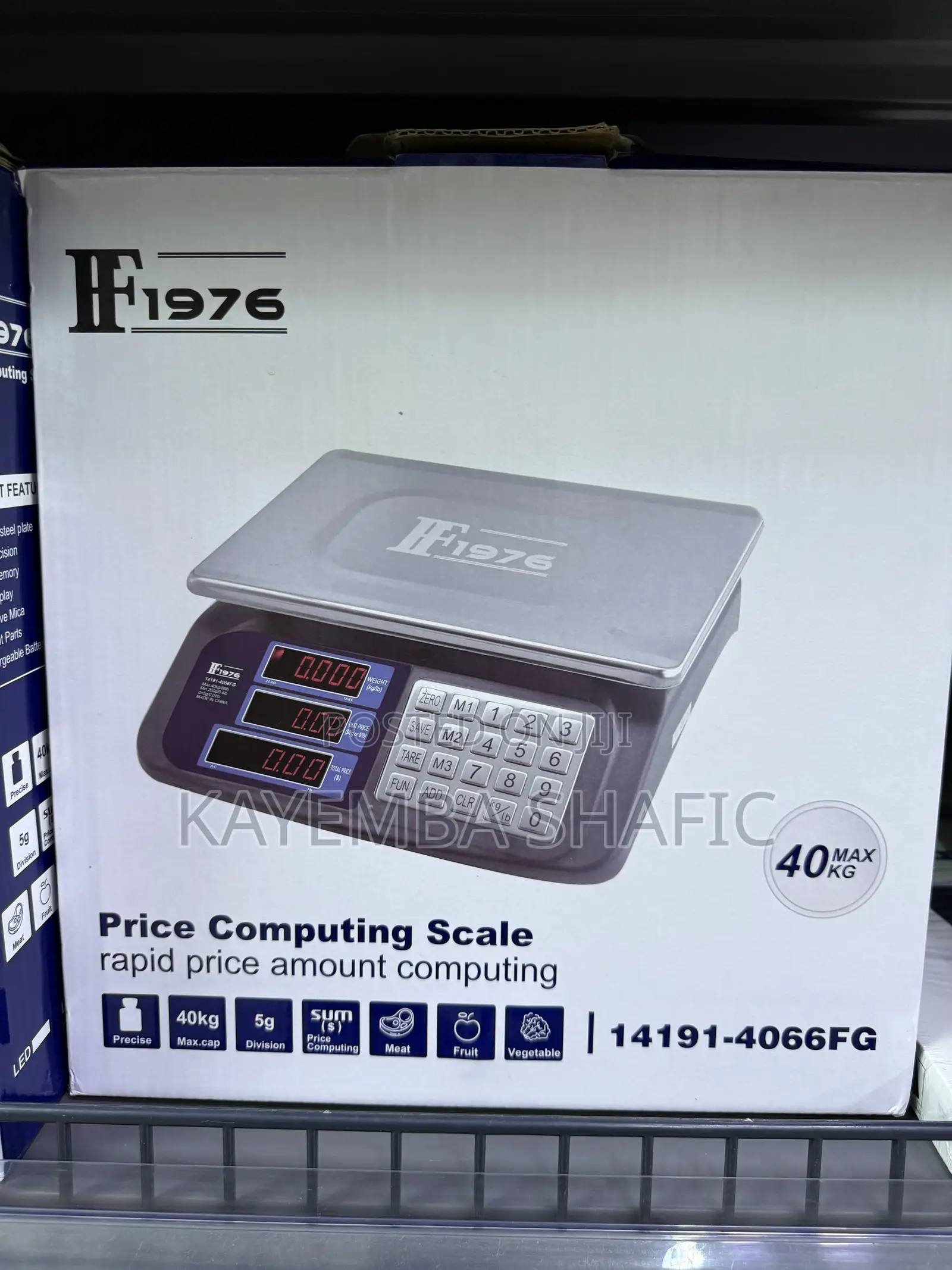 F1976 Digital Price Computing Scale (40kg Max / 5g Division)