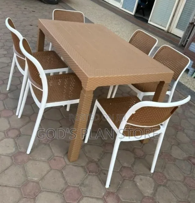 Rato 120cm Dining Plastic Table and Chairs Plastic Table and Chairs