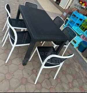 Wicker Indoor Outdoor Plastic Table and Chairs Plastic Table and Chair