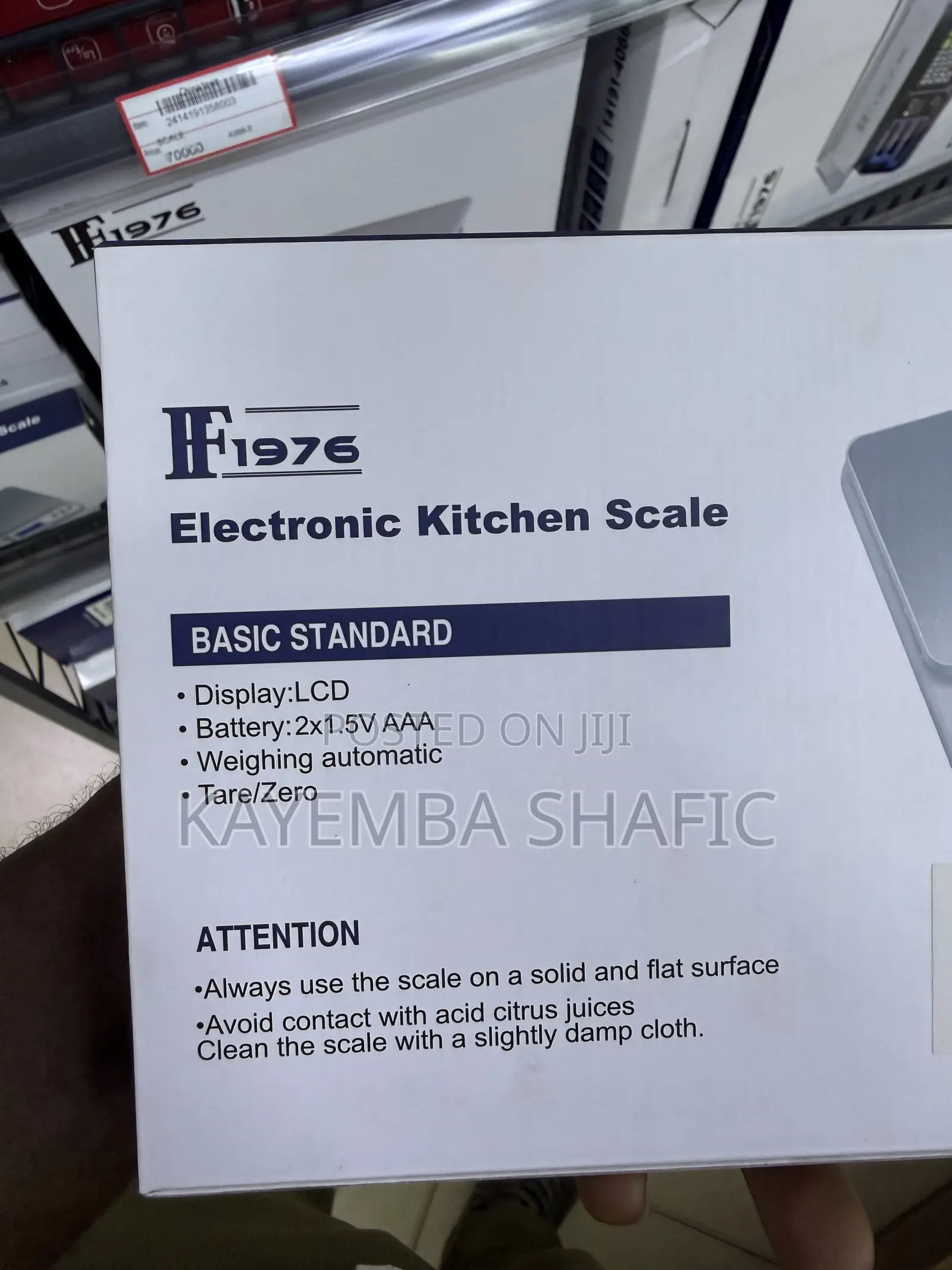 Ff1976 Electronic Kitchen Scale - High Precision Digital Food Scale