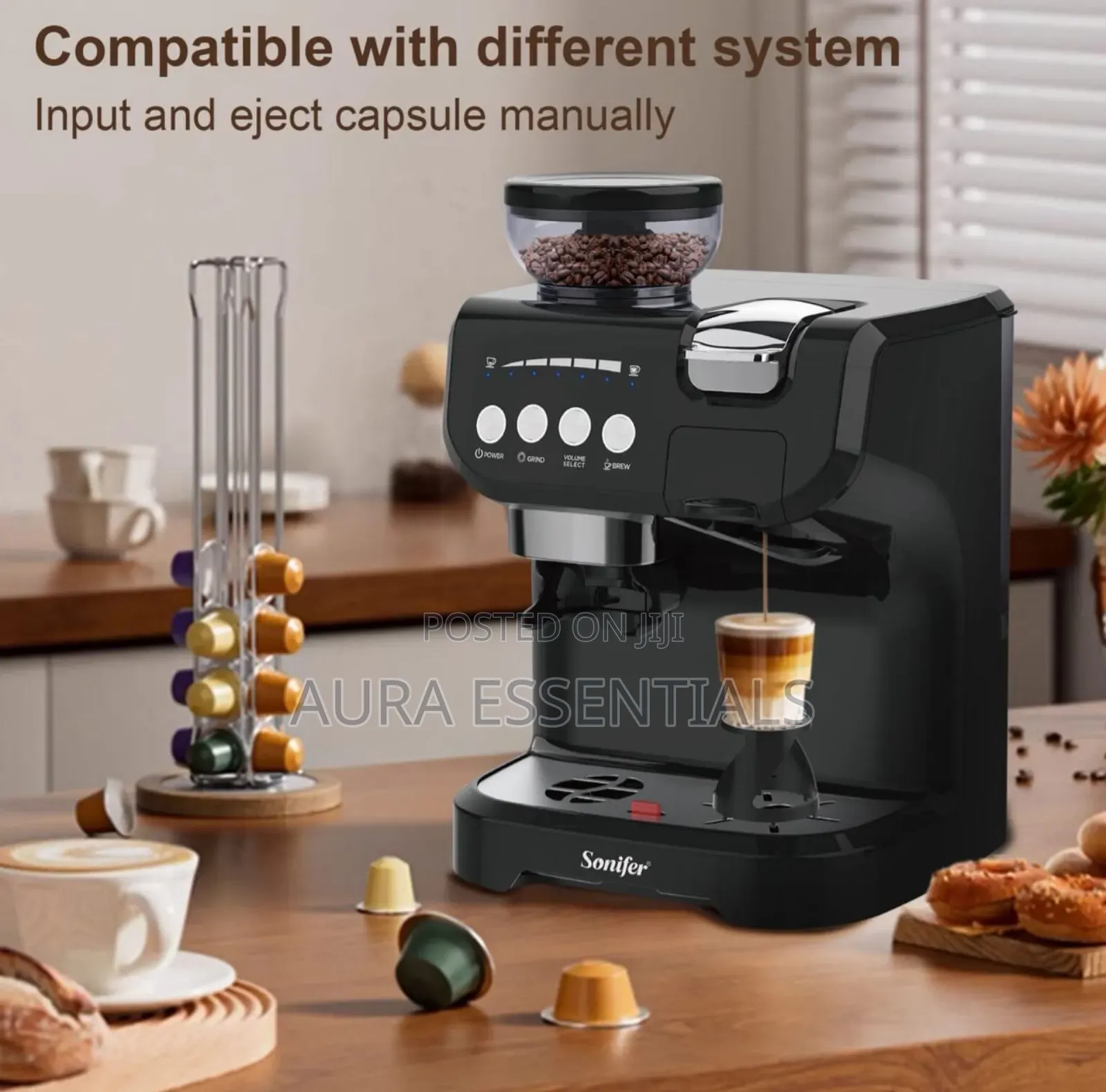 Sonifer Sf-3570 Multi-Capsule Coffee Machine.