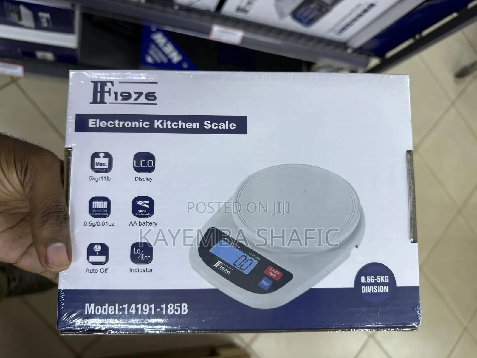 Brand New If1976 Digital Electronic Kitchen Scale (5kg/0.5g)