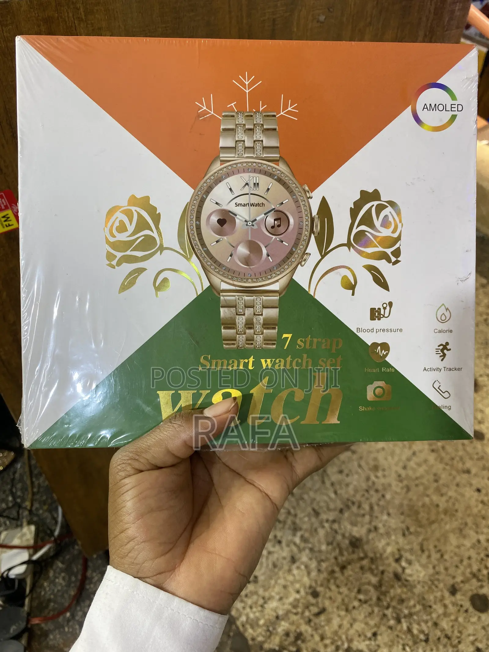 Original Round Gold Smartwatch Fot Ladies
