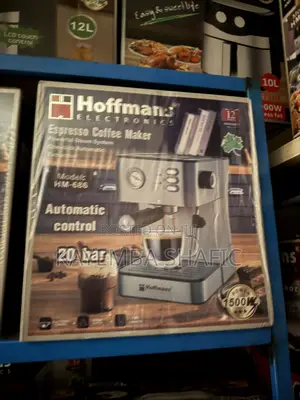 Hoffmans 20-Bar Espresso Coffee Maker Machine (Hm-686) - 1500w