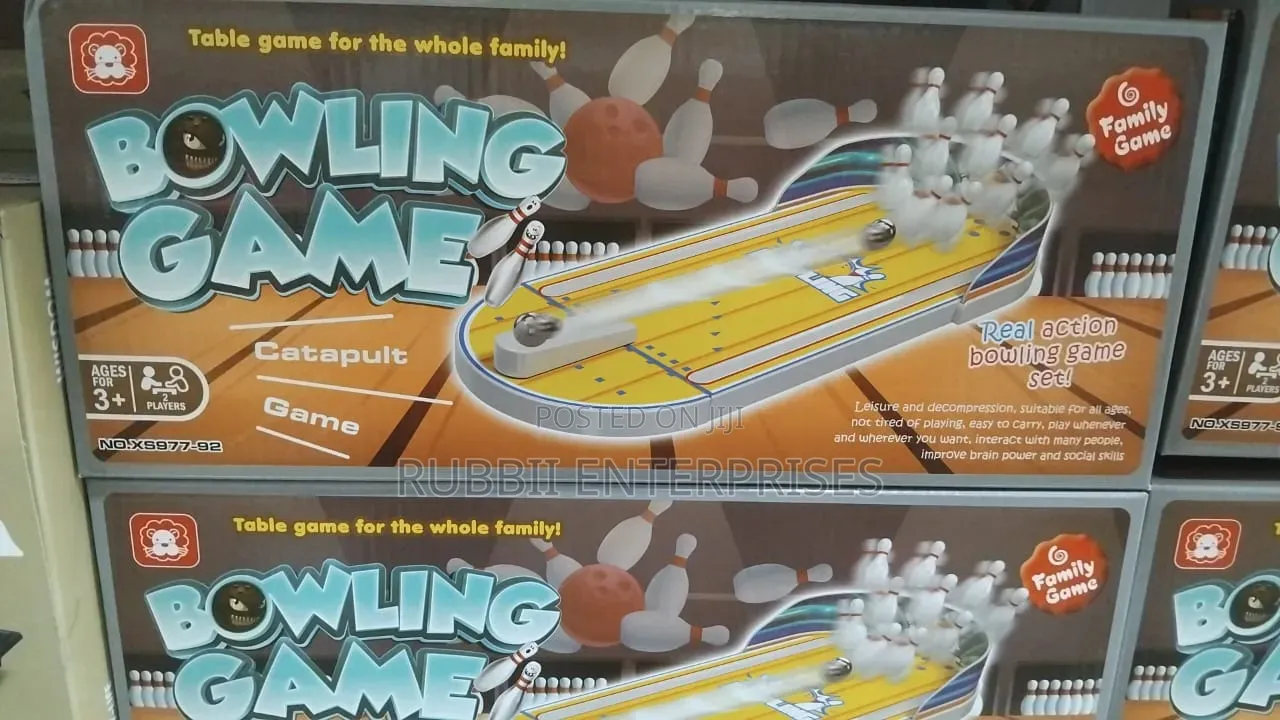 Tabletop Catapult Bowling Game