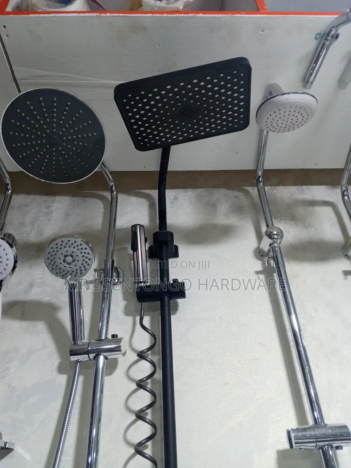 Shower Mixer (Full Set) Black and Silver Good Quality /All Types