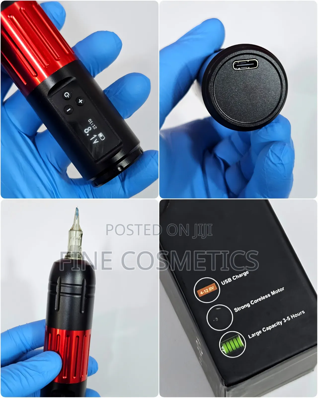 Rechargeable Cordless Tattoo Machine Wireless Microblading Makeup Gun
