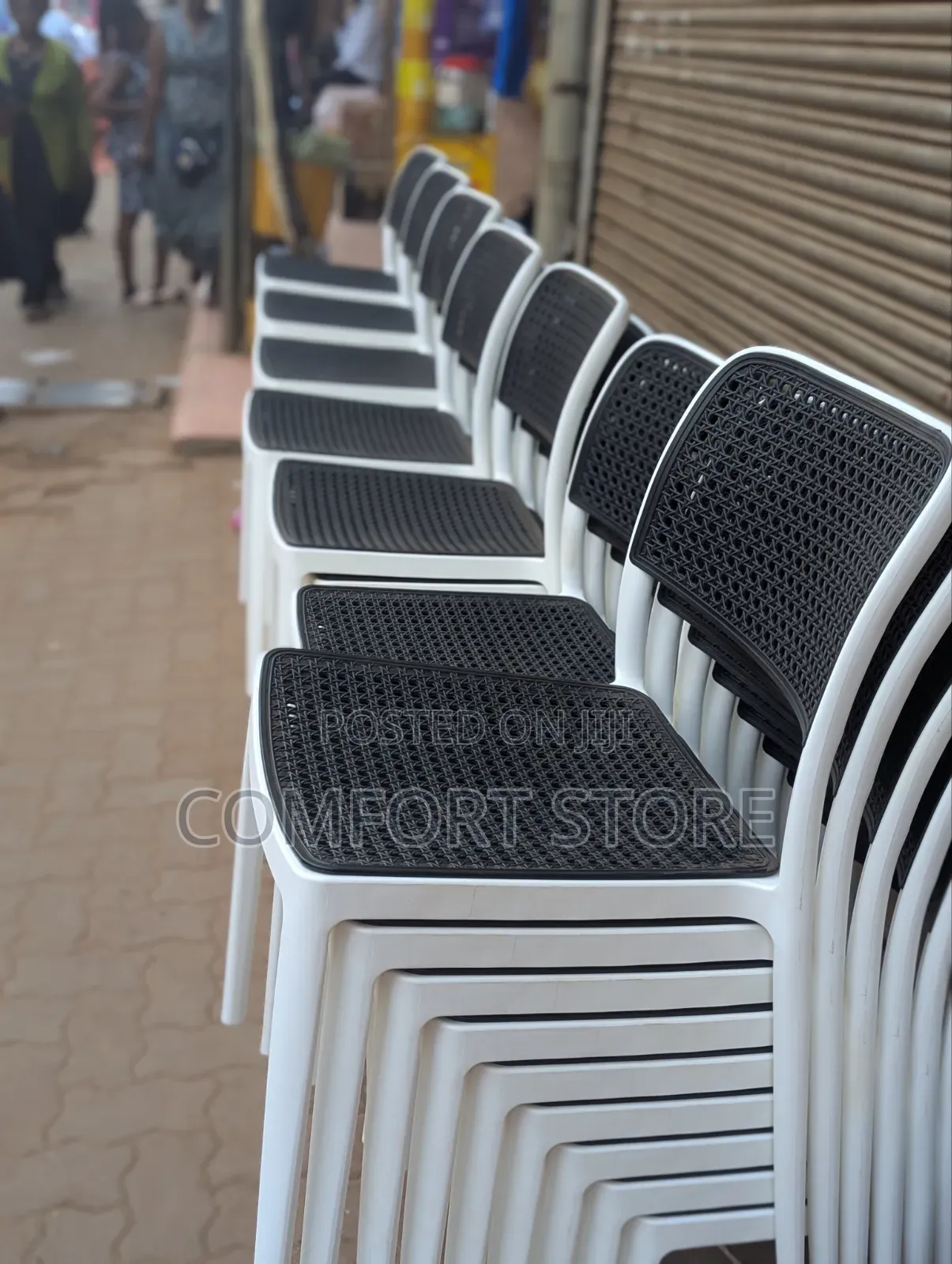 White and Black Unique Plastic Chairs Plastic Chairs