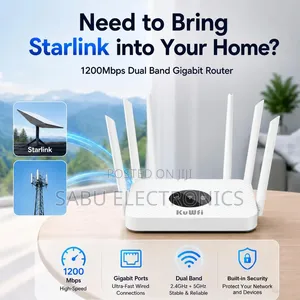 Kuwfi 1200mbps Dual Band Gigabit Wireless Router- Wifi Extender
