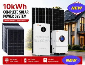 10kwh Comboindia 48v Lithium/Hybrid Solar System Full Kit