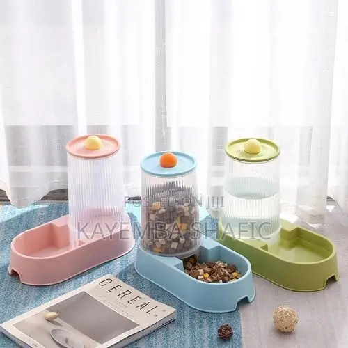 2-in-1 Automatic Gravity Pet Food Feeder and Water Dispenser