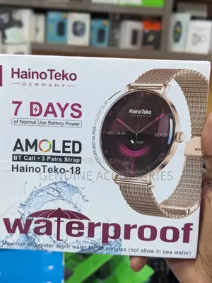 Haino Teko 7days Waterproof Smart Watch Gold