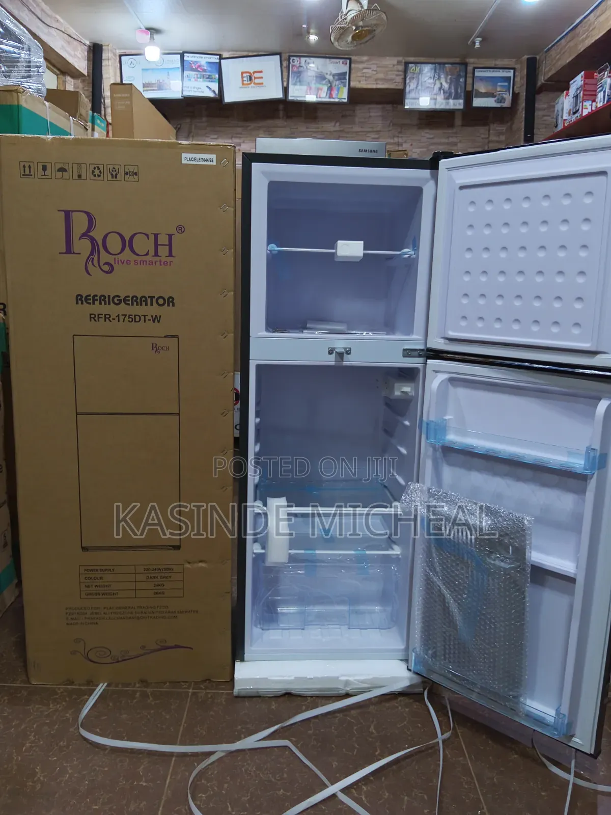 175litres Roch Refrigerator Double Door