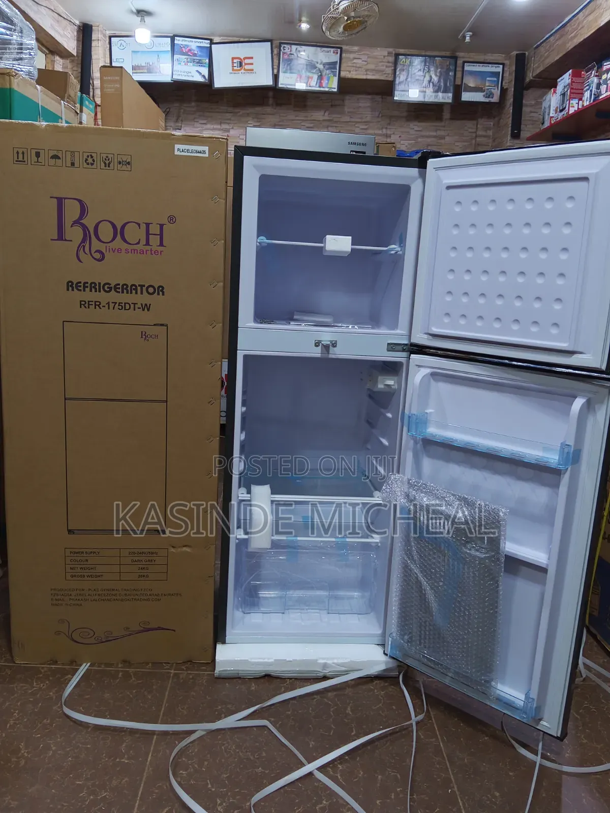 175litres Roch Refrigerator Double Door