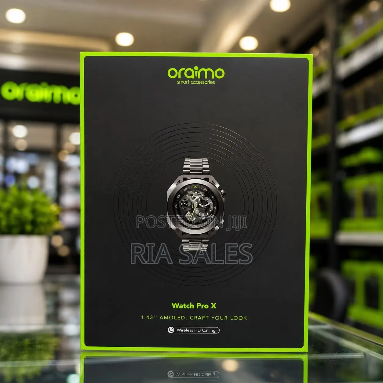 Oraimo Watch Pro X Smart Watch-12 Days Battery Amoled Display